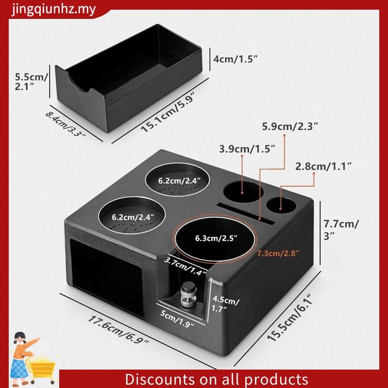 Espresso Tamping Trạm Tổ Chức Cà Phê Tam Giác Giá Đỡ Cho 58mm 54mm 51mm Epsresso Portafilter Dụng Cụ Cà Phê Organzier