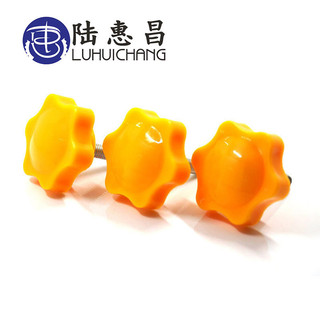 Vít vặn tay Vít đầu cao su lục giác Vít tay cầm hình ngôi sao Vít đầu vít mận vàng 25mm M6 M8