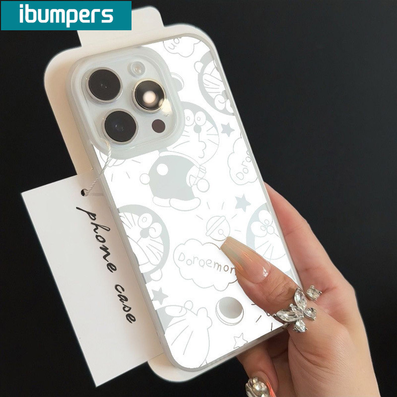 ibumpers Ốp Lưng IPhone Dễ Thương Xinh Hello Kitty Doremon Họa Tiết Ốp Điện Thoại Trong Suốt Nhám Mờ TPU Mỏng Chống Sốc Chống Bẩn Cho IPhone 16 15 14 12 13 11 Pro Max IP 7 8 Plus X XS XR