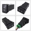 Mt 1pc Dual Phím Công Tắc Kép Đèn Sương Mù Chạy Ban Ngày DRL Nút Công Tắc Cho Xe Toyota