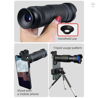 36x Điện Thoại Telephoto Bộ Ống Kính Với Chân Máy Mini Kẹp Điện Thoại Giá Đỡ Điện Thoại Túi Ống Kính Vải Vệ Sinh Cho Đi Bộ Đường Dài Cắm Trại Quan Sát Động Vật Hoang Dã Mặt Trăng Trò Chơi Thể Thao Buổi Hòa Nhạc Xem