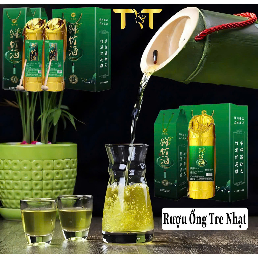 Rượu tre PHÚC KIẾN ống 500ml, Rượu ống tre TRUNG QUỐC (THÙNG CÓ 6 LỌ)