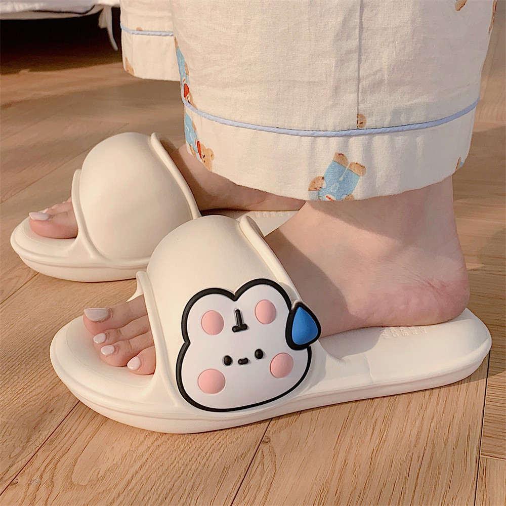 XIXITIAO Dép Sandal Trong Nhà Dép Nữ Mùa Hè Dễ Thương Bunny Đế Mềm