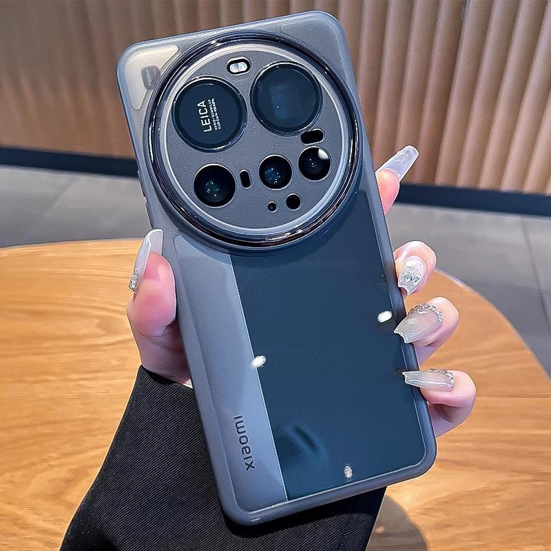 Dành Cho Xiaomi 15 Ultra 5G Matte Ốp Lưng Silicon Trong Suốt Bảo Vệ Ống Kính Máy Ảnh