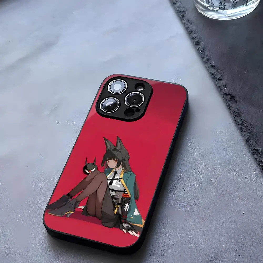 BK-2 Hoshimi Miyabi Ốp Điện Thoại Kính Cường Lực Cho iPhone 13 14 16 12 17.35 11 Pro XS Max Plus Mini X XR SE2020 Coque