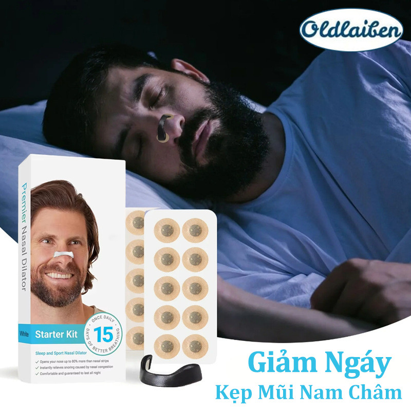 【SKISOPGO】Miếng dán nở mũi chống ngáy,Kẹp Mũi Nam Châm,Mở Rộng Đường Thở,Chất Lượng Cao Giúp Thông Mũi Giảm Ngáy