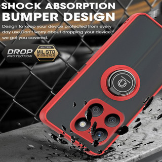 Vỏ Honor X8C Cho Honor X8C X7C X 8C HonorX8C 4G 2025 Thời Trang Siêu Mỏng Trong Suốt Matte Vỏ Điện Thoại Bảo Vệ Ống Kính Máy Ảnh Cứng Chống Sốc Giá Đỡ Vòng Giá Đỡ