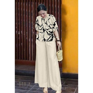 Set Đồ Trung Niên Cao Cấp, From Rộng, Áo Tay Lỡ, Quần Ống Rộng, Mặc Nhà, Mã NT41