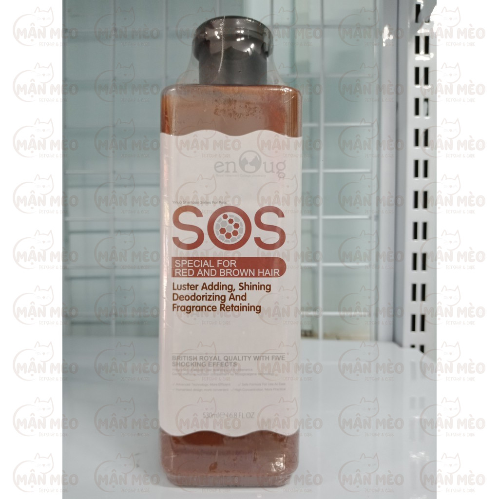 Sữa Tắm Cho Chó Mèo SOS Ngăn Ngừa Ghẻ Nấm Và Làm Mượt Lông Cho Thú Cưng Hương Thơm Dịu Nhẹ 530 ml