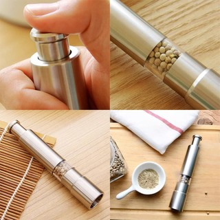 Bộ máy xay muối và xay tiêu bằng thép không gỉ cao cấp cho muối biển tiêu Muối và gia vị Himalaya có nút ngón tay cái để vận hành một tay