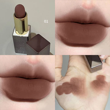 ‌Bùn Nâu Son Môi Đỏ Nâu Nhung Matte Son Môi Dưỡng Ẩm Chống Thấm Nước Khỏa Thân Mơ Môi Tint Chống Dính Cốc Son Bóng Mỹ Phẩm Làm