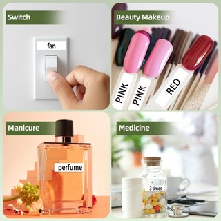 Băng nhãn tương thích 6/9/12/18/24mm TZE-231/221/211 nhiều lớp, dính chắc cho máy Brother P-Touch PTH110