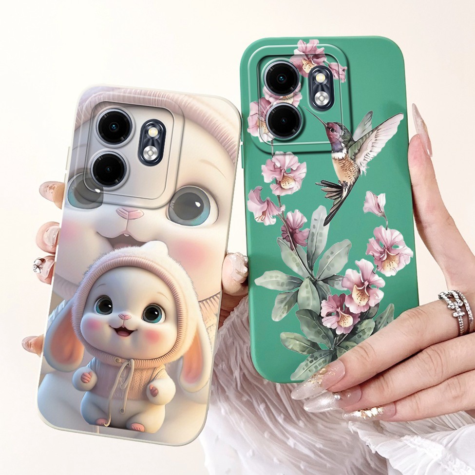 Infinix Smart9 X6532 Ốp điện thoại Infinix Smart 9 Silicon Mèo Dễ Thương Thời Trang Bướm Hoa Yêu Sơn Cản