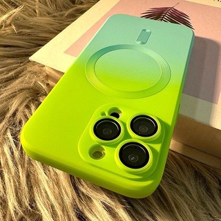 Ốp Điện Thoại Màu nối Sạc Không Dây Sang Trọng Cho iPhone 16 11 12 13 14 Pro Max 15 Pro Max 14 15 Plus Vỏ Silicon Từ Tính Mềm