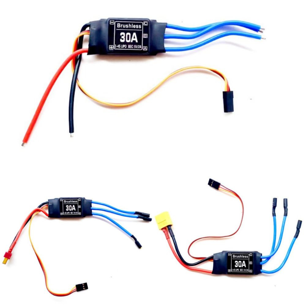 Bộ điều khiển tốc độ điện tử WOODNEST, Đầu chuối 3,5MM 5V 3A UBEC ESC không chổi than, phích cắm 2-4S T Sử dụng dễ dàng các bộ phận máy bay RC cho máy bay trực thăng RC FPV