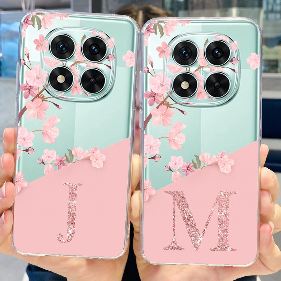 Dành Cho Redmi Note 14 Pro 5G Ốp Lưng A-Z Chữ Hoa Mềm TPU Trong Suốt Cho Redmi Note 14 Pro 5G Ốp Điện Thoại Trong Suốt