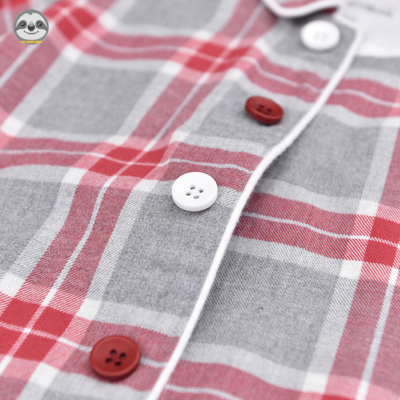 Phong cách Nhật Bản Muji Style / Flannel Cotton nguyên chất Đồ ngủ trẻ em / Bộ đồ ngủ liền mạch cho trẻ em / Đồ ngồi dễ dàng đeo cho trẻ em