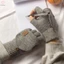1 Cặp Găng Tay Không Ngón Dệt Kim Mùa Đông Làm Dày Ấm Áp Găng Tay Màn Hình Cảm Ứng Dành Cho Nam Nữ Ấm Nửa Ngón Găng Tay Dày Quà Tặng Mới