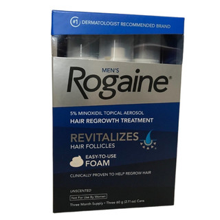 Set 3 Kem mọc râu, tóc Nam Rogaine Minoxidil 5% Foam Dạng Bọt 3x60ml [ TN ]