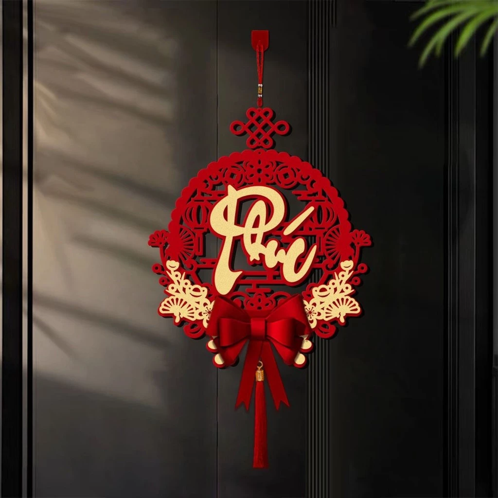 Phụ kiện dây treo chữ Tết trang trí nhà cửa, thu hút may mắn và tài lộc cho năm mới