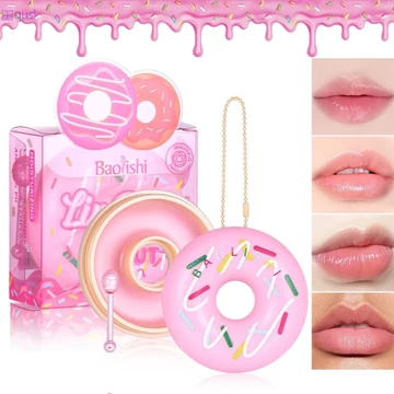 Son môi Donut Cross-border Makeup Baolishi Son môi dưỡng ẩm dễ thương Son môi dưỡng ẩm phục hồi chống khô nứt nẻ qusl
