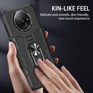 Dành Cho Redmi A3 Ốp điện thoại PC Cứng Lưng Mềm TPU Edge Bảo Vệ Camera Nhẫn Giá Đỡ Chân Đế Chống Sốc Mỏng Vỏ