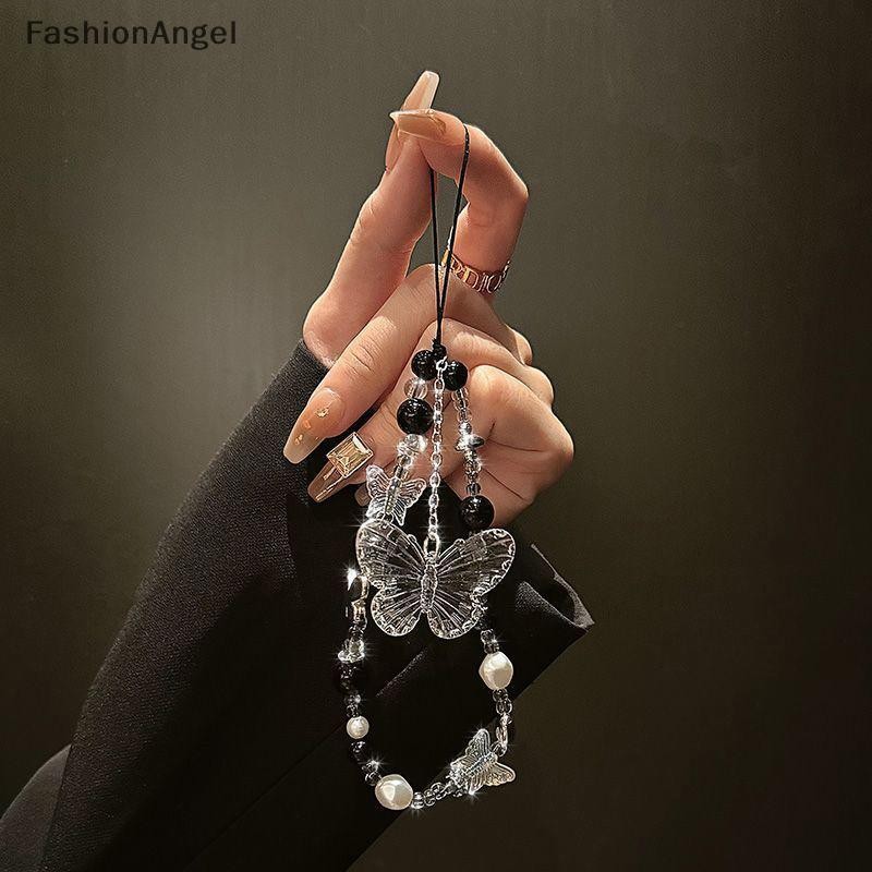 FashionAngel Y2K Hạt Trong Suốt Dây Đeo Điện Thoại Quyến Rũ Dây Buộc Điện Thoại Di Động Dây Móc Khóa Túi Camera Nơ Mặt Dây Chuyền Cho Bao VN
