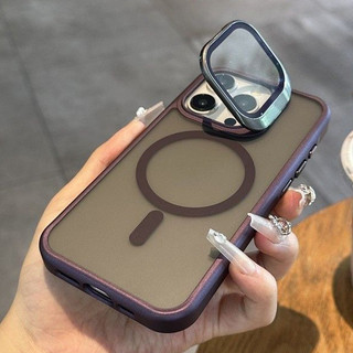 Vỏ kính máy ảnh sang trọng khung mờ tương thích cho iPhone 16 Pro Max 15 14 13 12 11 Pro Max 14 / 15 / 16plus vỏ có từ tính bảo vệ toàn diện ống kính và màn hình của bạn