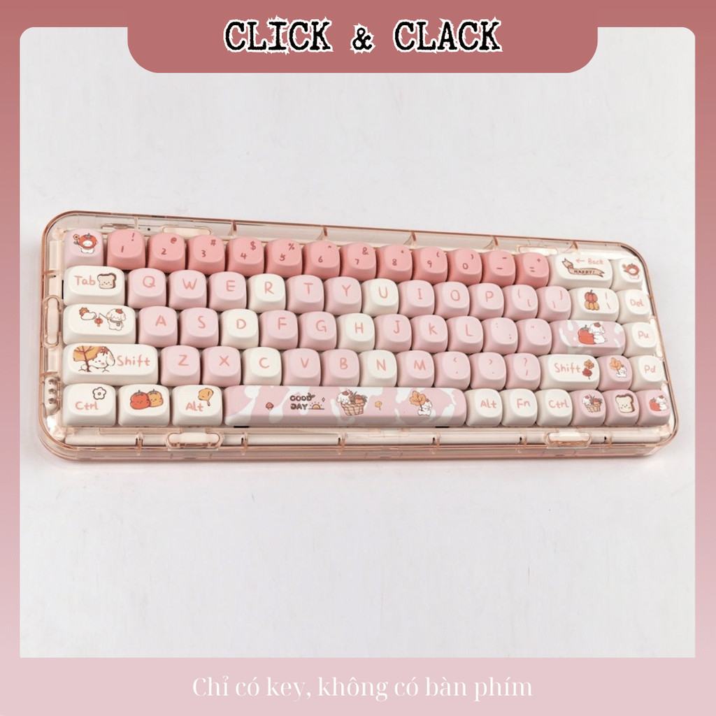 Keycap Fall Puppy MOA profile - BPT dyesub 116 phím dùng trên nhiều layout bàn phím | BigBuy360 - bigbuy360.vn