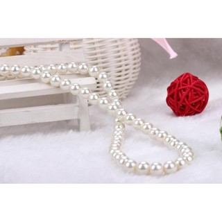 {Fh Fashion} Vòng cổ hạt ngọc trai giả 8mm màu trắng.