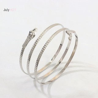 Julyhot Punk Mở Có Thể Điều Chỉnh Rắn Vòng Tay Nữ Gothic Cổ Tay Lắc Tay Trang Sức Quà Tặng Massivedeals