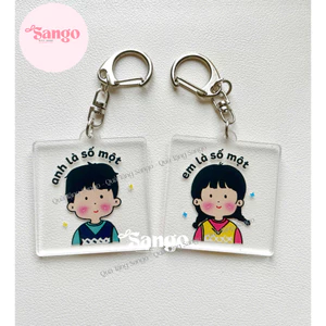 Móc khoá anh là số 1 nền trong siêu xinh - Quà Tặng sango