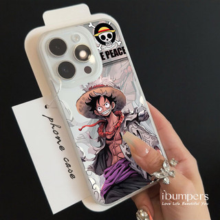 ibumpers Ốp Điện Thoại iPhone Cool Anime One Piece Luffy Ace Họa Tiết Ốp Lưng Trong Suốt Nhám Mờ Chống Bẩn Chống Sốc Cho IPhone 16 15 14 12 13 11 Pro Max IP 7 8 Plus X XS XR