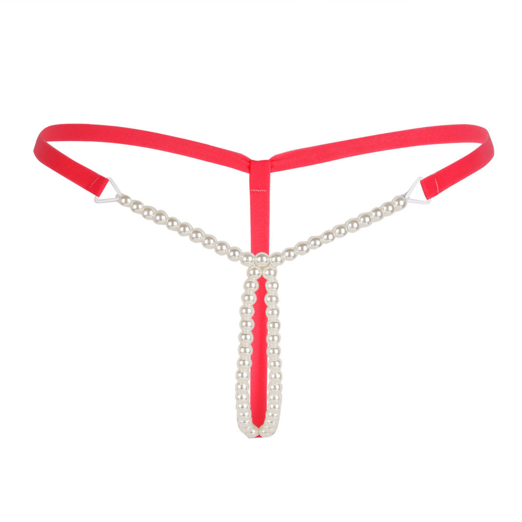 YOOJOO Nữ Đồ Lót Ngọc Trai Bikini Massage Chữ G Quần Lót