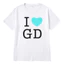SY3 G-DRAGON 2025 tour du lịch thế giới I LOVE GD cùng phong cách Áo thun KPOP BIGBANG tay ngắn YS3
