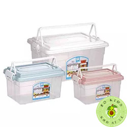 Hộp lạnh 2 quai Việt Nhật 3 size (6521), Hộp đựng thực phẩm, bảo quản thức ăn có quai xách tiện lợi