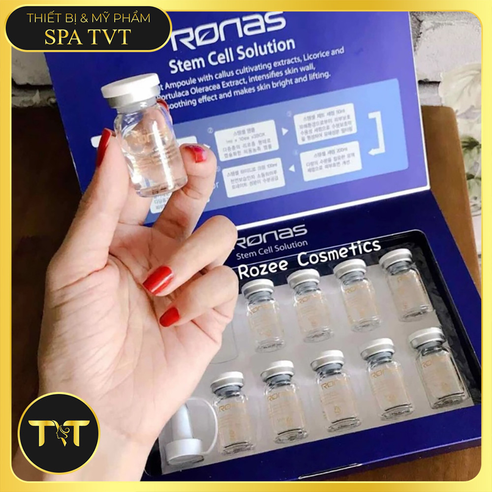 Serum Ronas & Laskmira Hàn Quốc 10 Lọ x 5ml, Phục Hồi Da, Dưỡng Ẩm, Hỗ Trợ Tăng Sinh Collagen