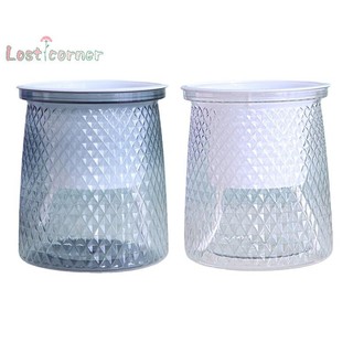 Lostcorner Hai Lớp Tự Tưới Cây Nồi Nhựa Trong Suốt Bình Hoa Tự Động Lười Chậu Hoa Thủy Canh Trang Trí Mới