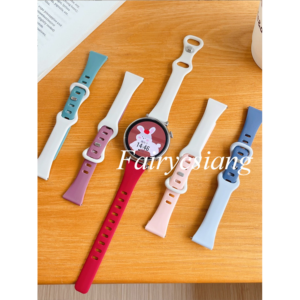 Dây đeo silicon mỏng 18mm 20mm 22mm cho Samsung Galaxy Watch 7 FE 6 5 4 44 40mm 6Classic 43 / 47mm GearS3 Vòng đeo tay