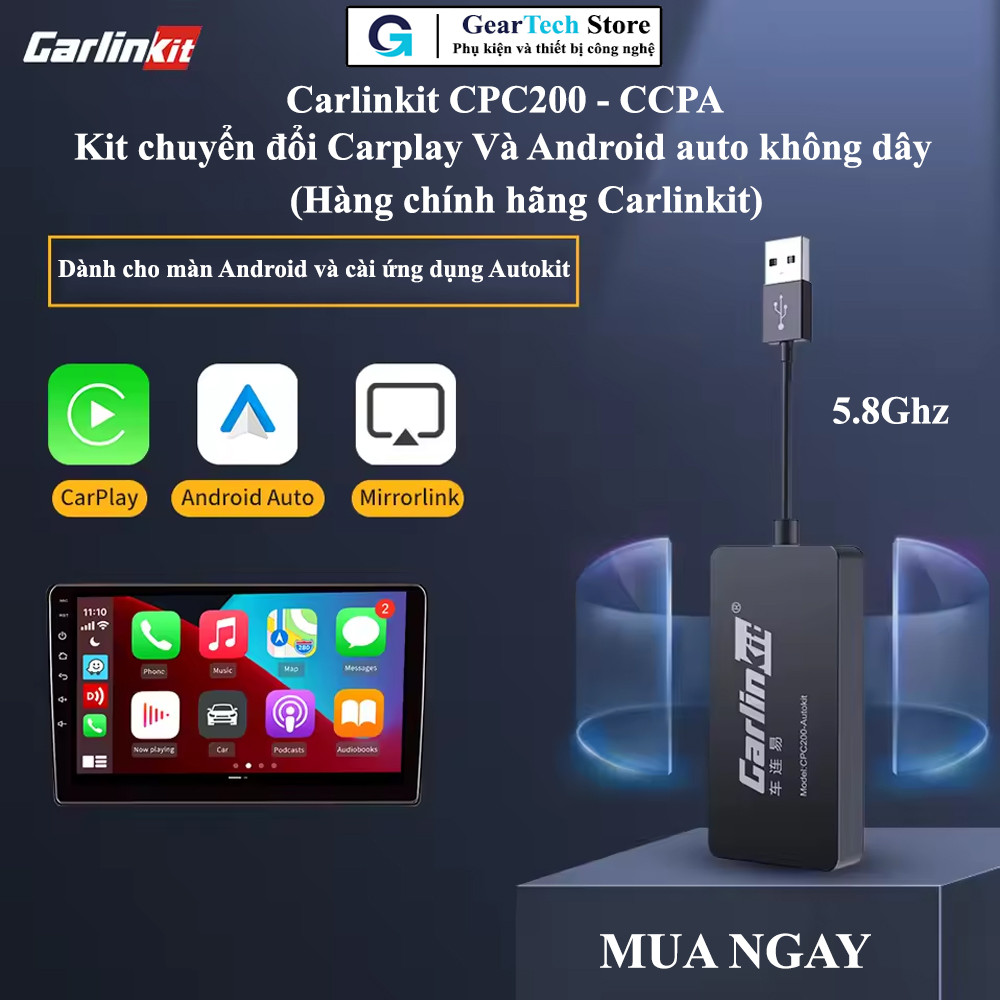 Carlinkit CPC200-CCPA kích hoạt Apple Carplay và Android Auto cho màn ...