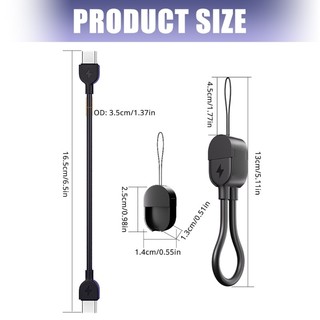 Bằng Du Lịch Thân Thiện Với Cáp USB C Móc Khóa 60W Dây Sạc Nhanh Cho Điện Thoại 15