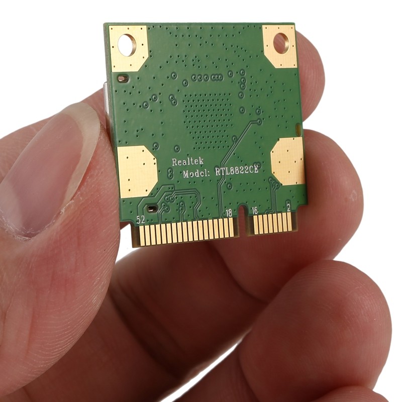 RTL8822CE 1200Mbps 2.4G / 5Ghz 802.11AC Mạng Thẻ WiFi Mini PCIe 5.0 Hỗ trợ Laptop / PC 10 / 11