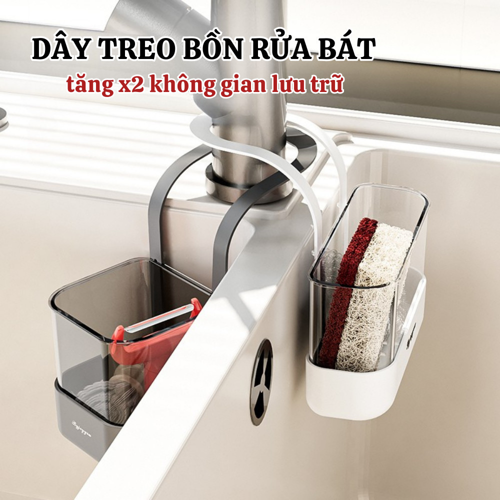 Giỏ Treo Bồn Rửa Chén Có Lỗ Thoát Nước Tiện Lợi, Giỏ 2 Cỡ Uư Việt