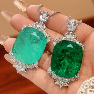 Châu Âu Mỹ ins Phong Cách Mới Vòng Cổ Hình Học Zircon Nhiều Màu Sắc Nữ