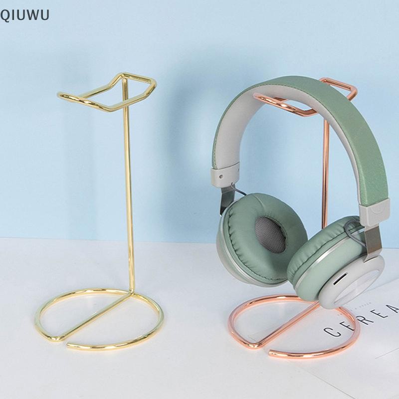 Giá đỡ tai nghe kim loại QIUWU tiết kiệm không gian, để bàn, sắp xếp màn hình, móc treo cho tai nghe chơi game