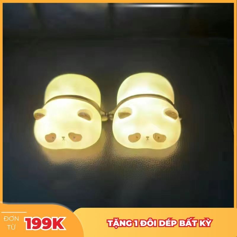 Phụ Kiện Sticker Đèn Phát Sáng gắn dép PANDA nhiều mẫu phát sáng trong ...