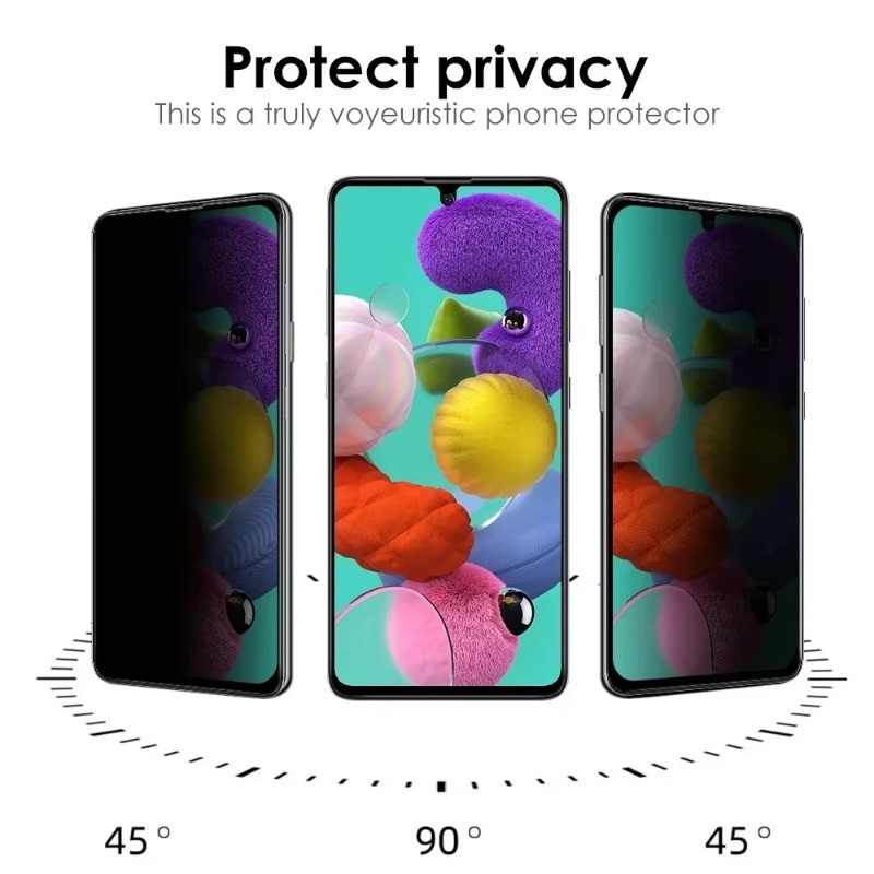 Full Cover Bảo Vệ Màn Hình Riêng Tư Cho Samsung Galaxy Note 10 20 S25 S24 S23 S22 S21 S20 S10e S10 Ultra Plsu FE 5G Lite Edge Chống Gián Điệp Phim Kính Cường Lực Trong Suốt Chống Thấm Nước