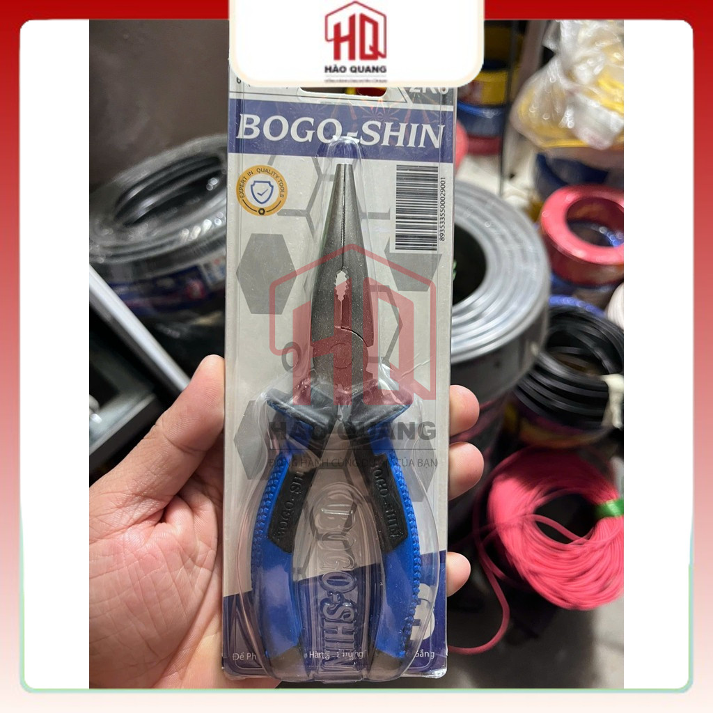 Kìm Mũi Nhọn BOGO SHIN 6x150mm – Gắp, Uốn, Cắt Dây Đa Năng (2K6)