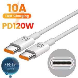 Cáp sạc nhanh loại C 0,25 / 1 / 1.5 / 2 / 3m 10A / Bộ sạc nhanh đa năng 120W 10A PD Dòng dữ liệu loại C kép