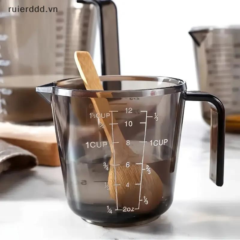 # ruierdd # 1 Chiếc Cốc Đo Chất Lỏng Nướng Bánh Cân Cốc Nhựa Đo Thể Tích Cốc Dụng Cụ Nướng Bánh Nhà Bếp 150 / 300 / 600 / 1000ml.